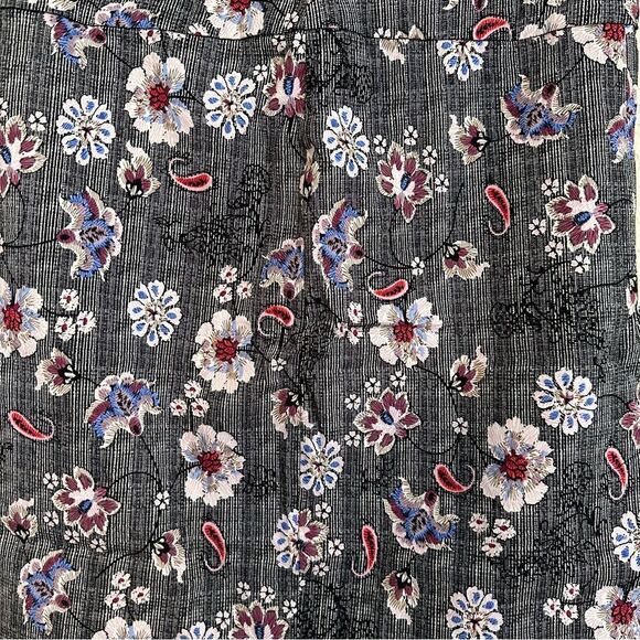 MARGARET M Christiana Pencil Knee Length Skirt Grey Floral Size Medium‎ - Picture 11 of 13